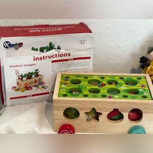 Montessori Toys for 1 and 2 Year Old, Multifunctional Orchard Toy Car